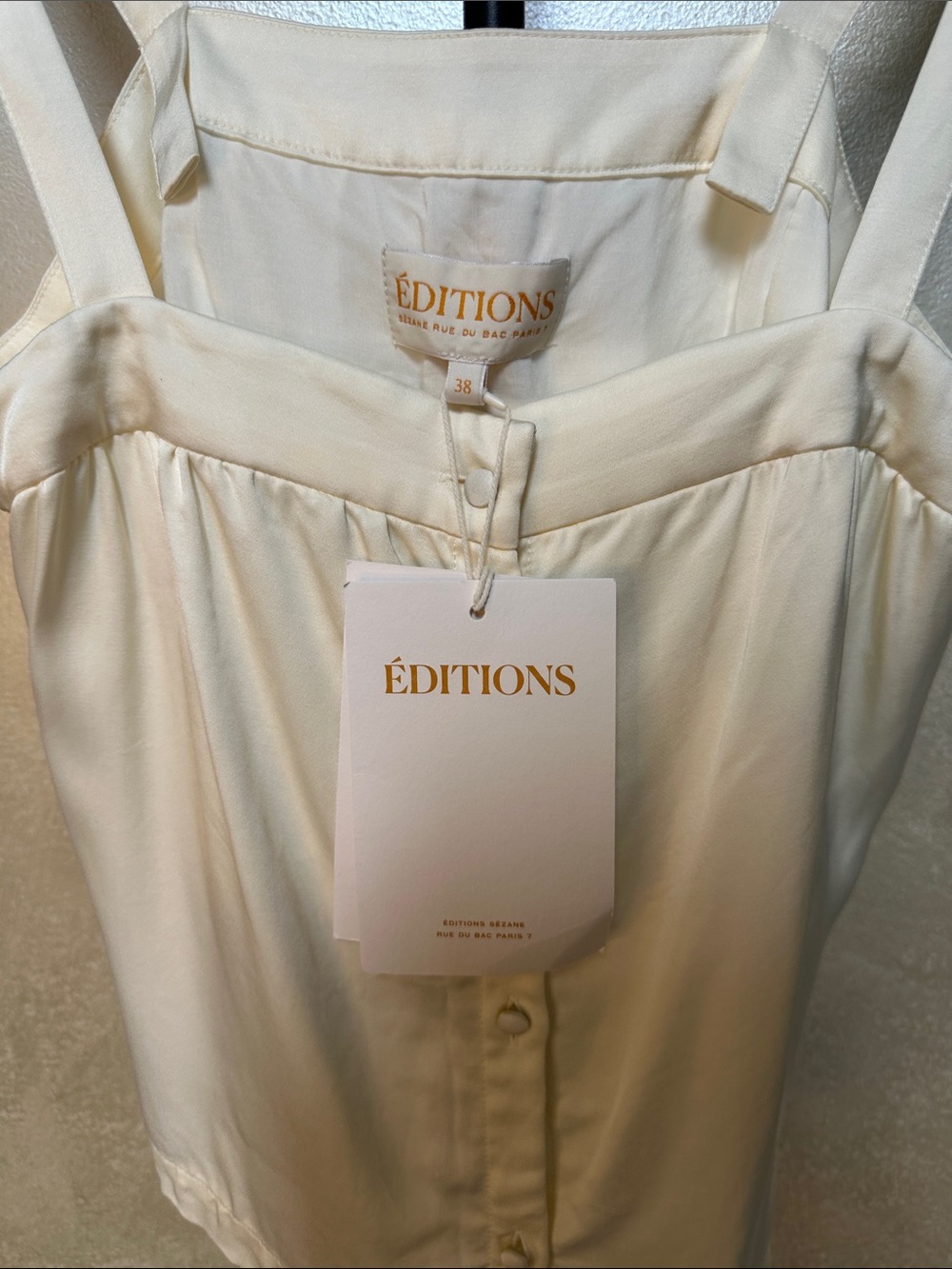 Sézane Ecru Kelly Blouse - Éditions Capsule - French 38 / US 6 - Sustainable Eco - Picture 7 of 11